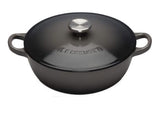 LE CREUSET CAST IRON 22CM MARMITE FLINT