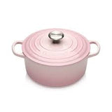 Le Creuset Signature Cast Iron 24cm Round Casserole Shell Pink