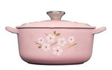 Le Creuset Signature Cast Iron 20cm Round Casserole Sakura in Chiffon Pink