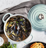 Le Creuset Signature Cast Iron 18cm Round Casserole Sea Salt [Black inner]
