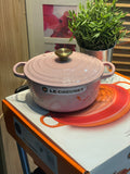 Le Creuset Signature Cast Iron 20cm Round Casserole Sakura in Chiffon Pink