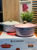 Le Creuset Signature Cast Iron 20cm Round Casserole Sakura in Chiffon Pink