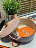 Le Creuset Signature Cast Iron 20cm Round Casserole Sakura in Chiffon Pink
