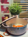 Le Creuset Signature Cast Iron 20cm Round Casserole Sakura in Chiffon Pink