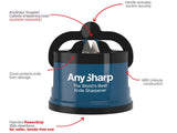 AnySharp World's Best Knife Sharpener with PowerGrip