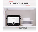 Tefal FF220040 Mini Deep Fryer, 0.6 Kg Capacity, 1000 W, Stainless Steel